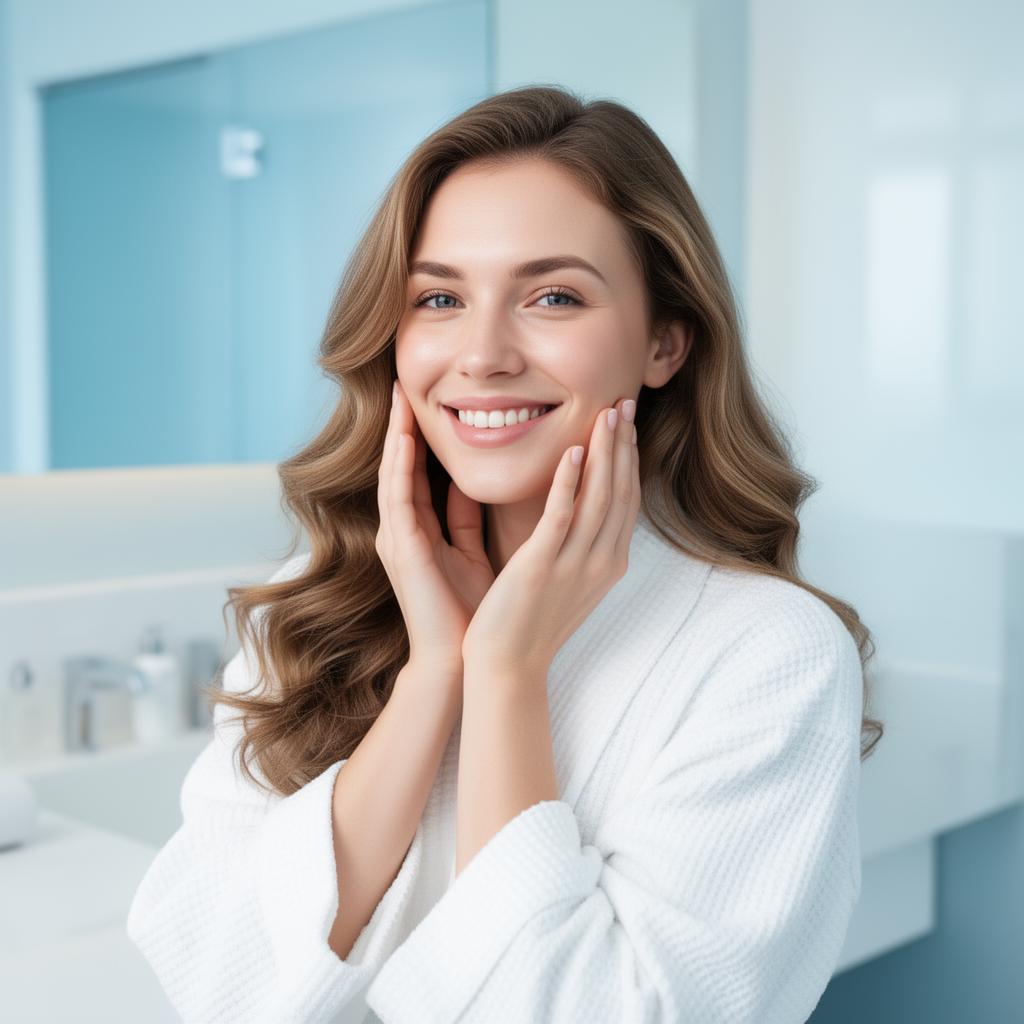 Woman with healthy glowing skin